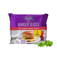 Сыр Чеддер Emborg Perfect Burger Slices (ломтики), 100 г