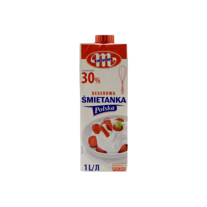 Натуральні вершки для збивання Mlekovita 30% 1 л