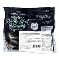 Мидии в ракушке варено-мороженые Pacific Gold, 500 г