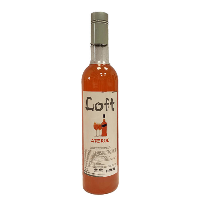 Професійний барний сироп Loft «Апероль» (Aperol), скляна пляшка 700 мл