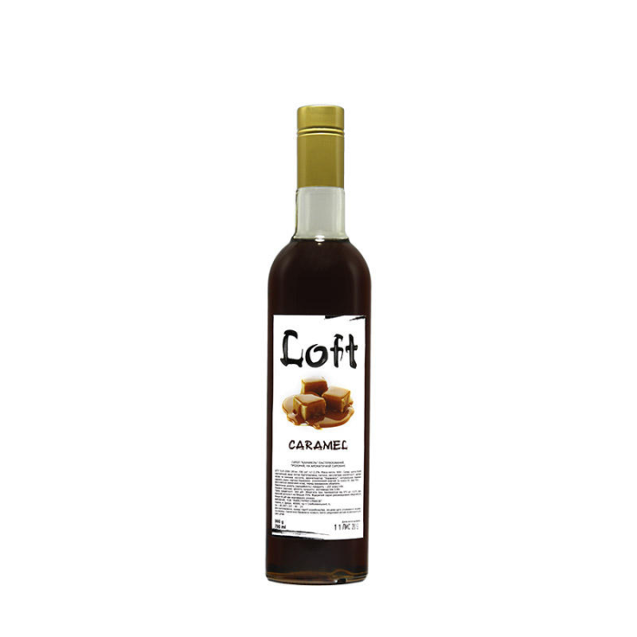 Професійний кавовий сироп Loft «Карамель» (Caramel), скляна пляшка 700 мл