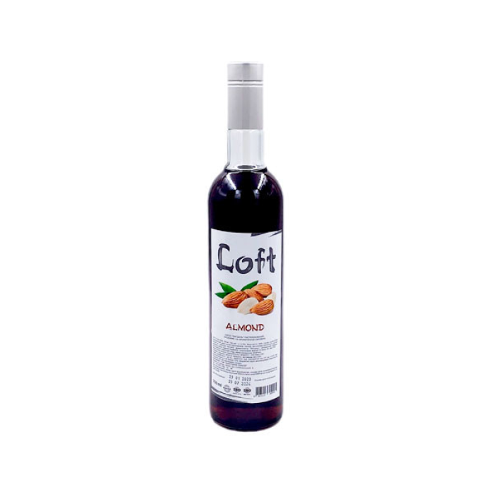 Професійний кавовий сироп Loft «Мигдаль» (Almond), скляна пляшка 700 мл