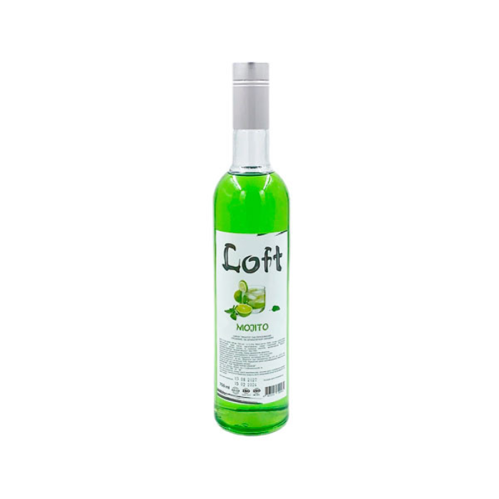 Професійний барний сироп Loft «Мохіто» (Mojito), скляна пляшка 700 мл