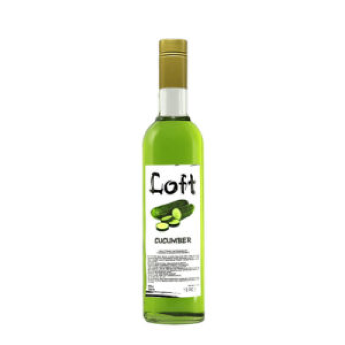 Профессиональный барный сироп Loft «Огурец» (Cucumber), стеклянная бутылка 700 мл
