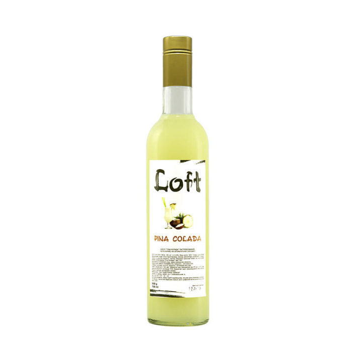 Професійний барний сироп Loft «Піна Колада» (Pina Colada), скляна пляшка 700 мл