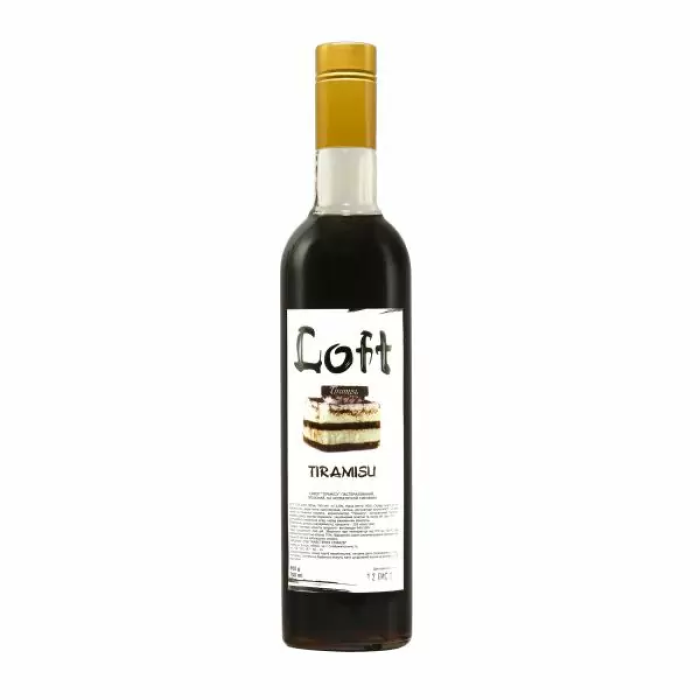 Професійний десертний сироп Loft «Тірамісу» (Tiramisu), скляна пляшка 700 мл