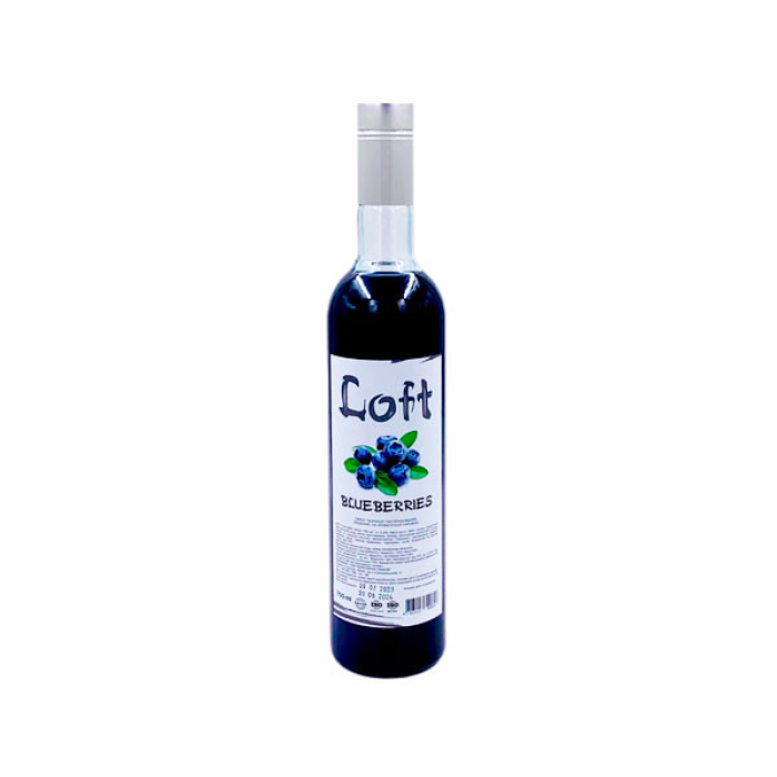 Професійний барний сироп Loft «Чорниця» (Blueberry), скляна пляшка 700 мл