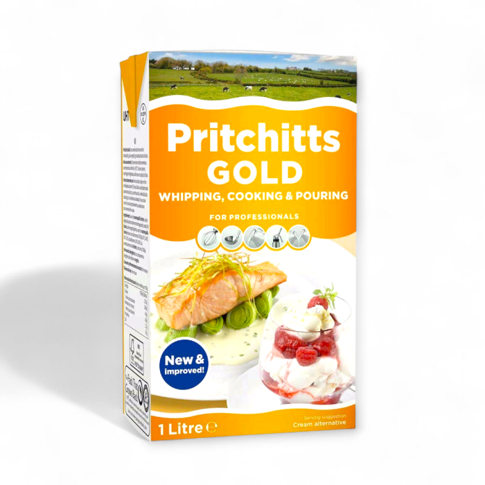 Вершки Pritchitts Gold 33,5% 1 л, збивні рослинно-тваринні