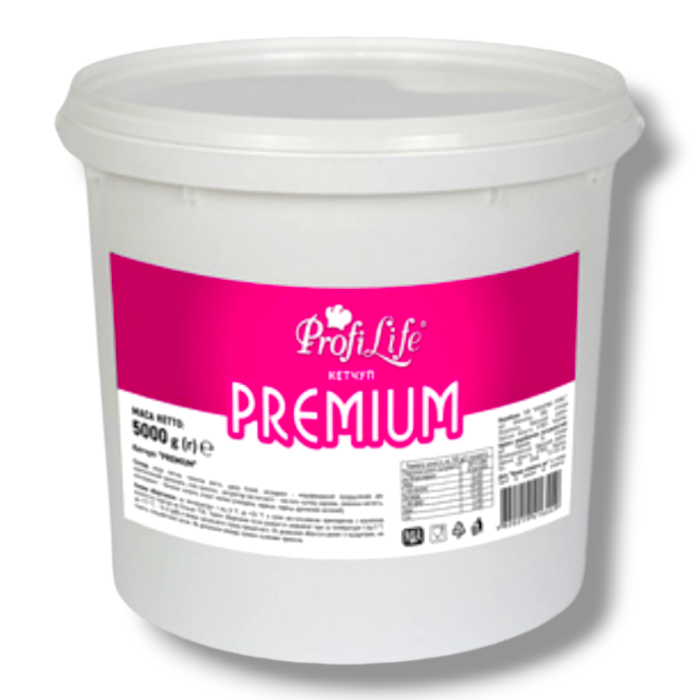 Кетчуп томатний «Premium» ProfiLife у відрі 5 кг