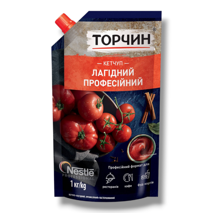 Кетчуп томатний «Лагідний Професійний» Торчин (дой-пак), 1 кг