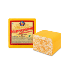 Сир Мармуровий 50% ТМ Молочний Шлях (блок)