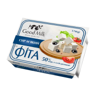 Сир м'який Фіта 50% ТМ Good Milk 170 г (ванночка)