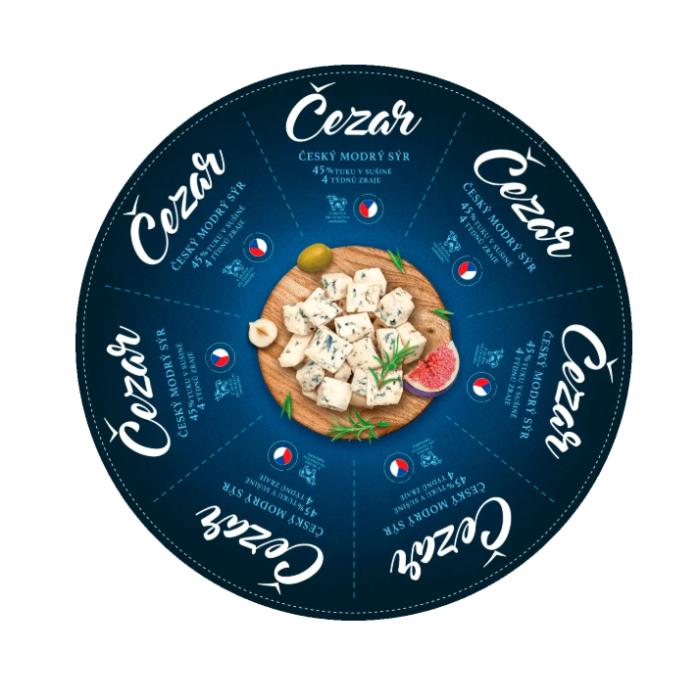 Чеський сир з блакитною пліснявою Madeta Cezar 45%