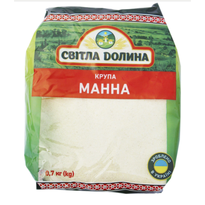 Крупа манная «Світла Долина» марка М (700 г)