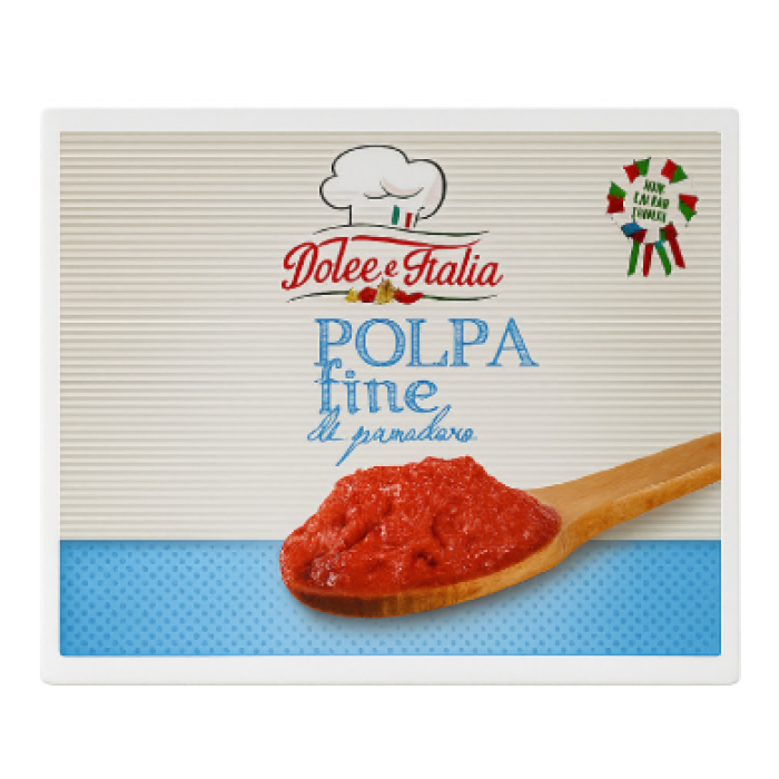 Дрібно подрібнені томати (Polpa Fine di pomodoro) Dolce e Italia, 10 кг