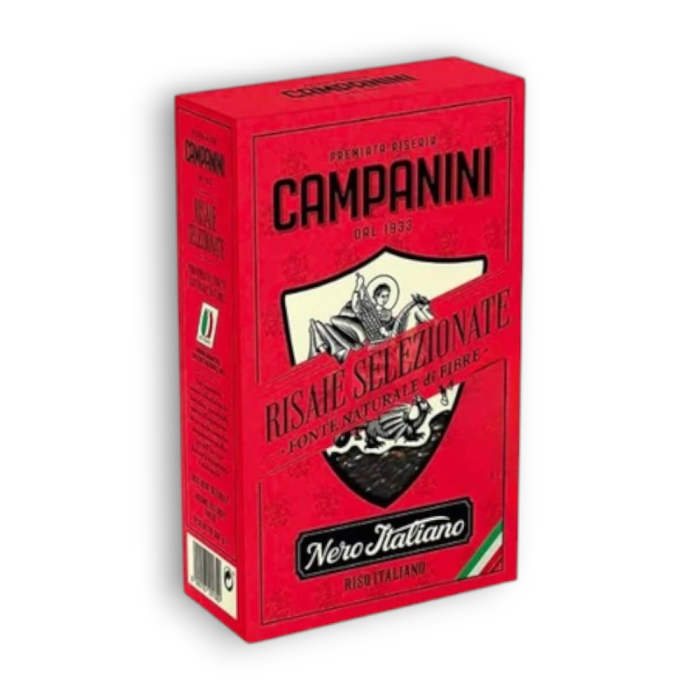 Рис Черный Нешлифованный Campanini, 500 г