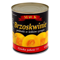 Персики половинки в сиропе MK 820 г (Греция)