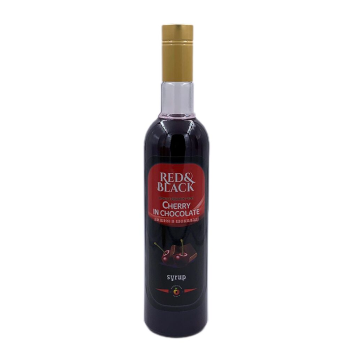Сироп Red&Black Вишня-Шоколад в стеклянной бутылке (700 мл)