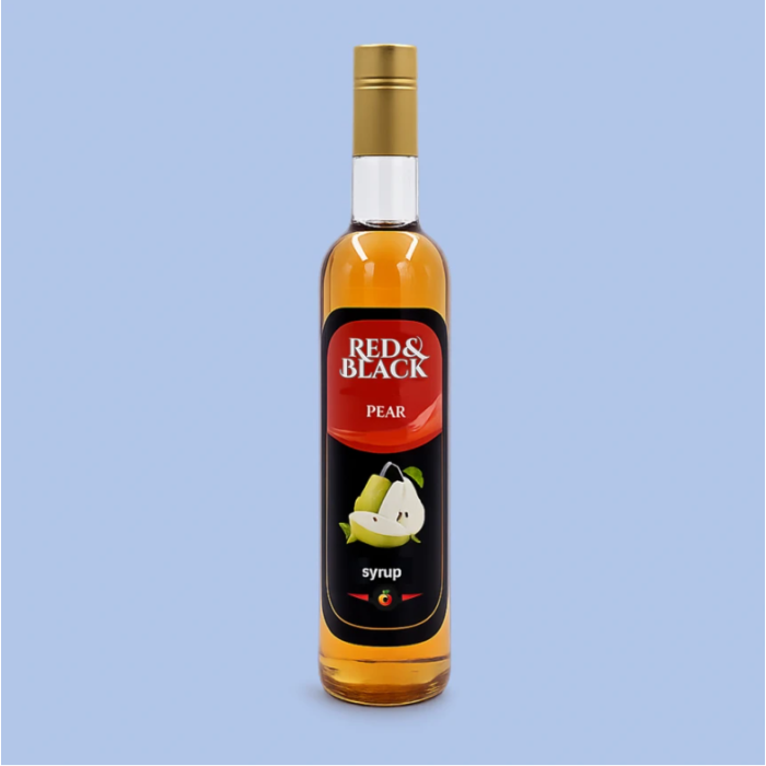 Сироп Red&Black Груша в стеклянной бутылке (700 мл)