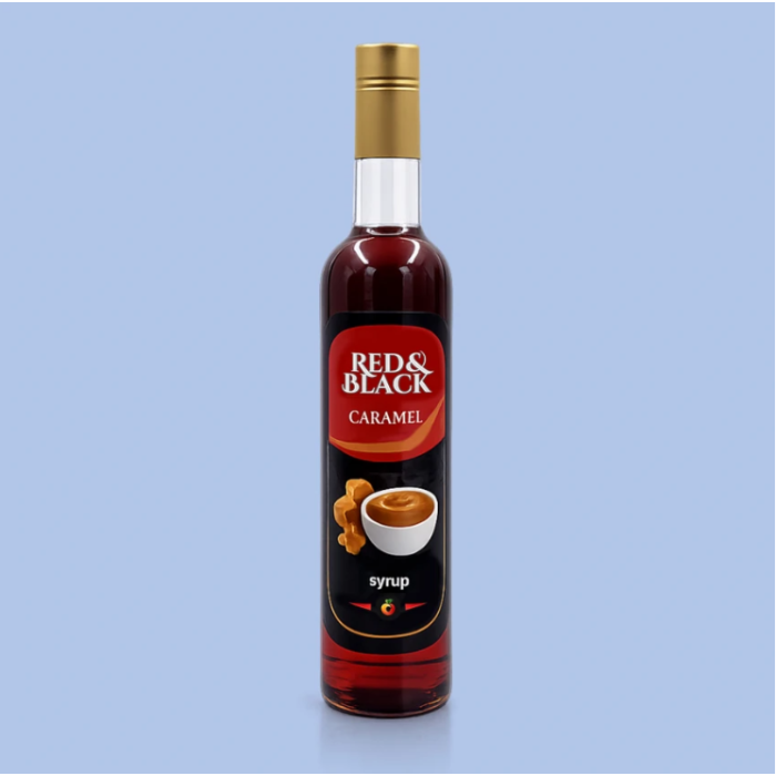 Сироп Red&Black Карамель в стеклянной бутылке (700 мл)