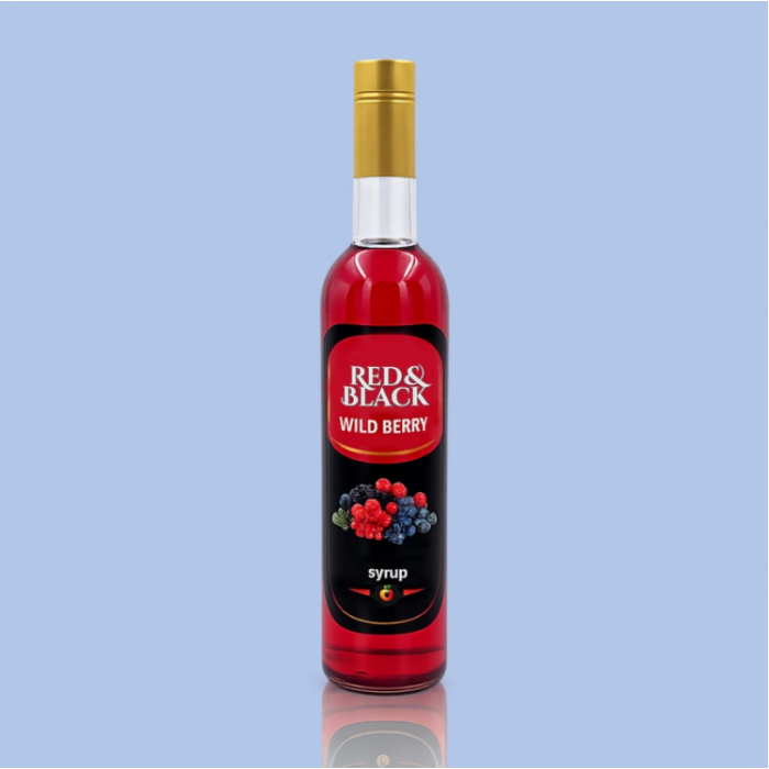 Сироп Red&Black Лісова ягода у скляній пляшці (700 мл)