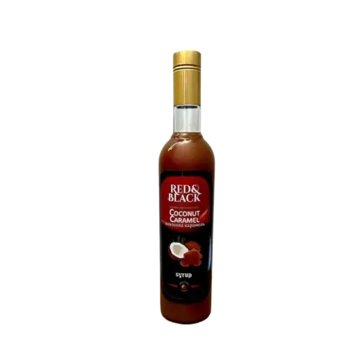 Сироп Red&Black Кокос-Карамель в стеклянной бутылке (700 мл)