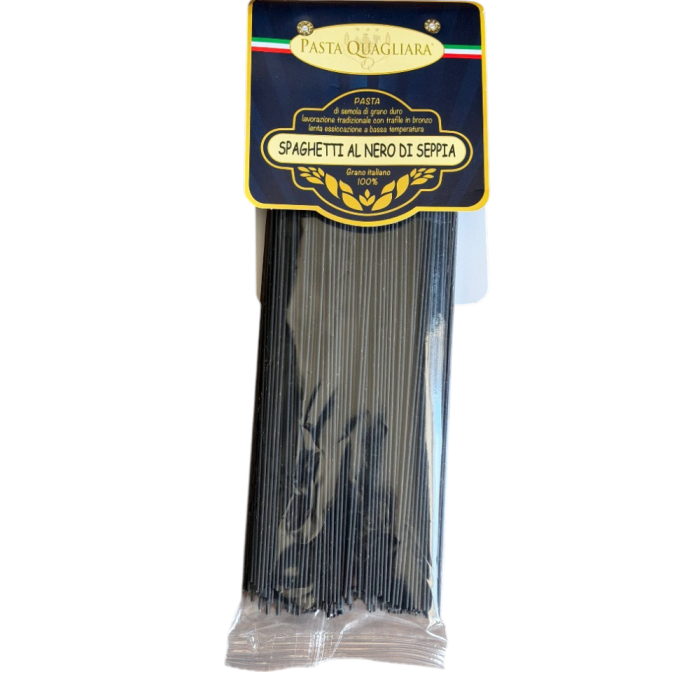 Итальянские спагетти с чернилами каракатицы Pasta Quagliara, 500 г