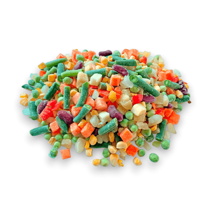 Мексиканская овощная смесь (шоковая заморозка IQF), 2.5 кг
