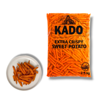 Картопля солодка фрі (батат) заморожена KADO